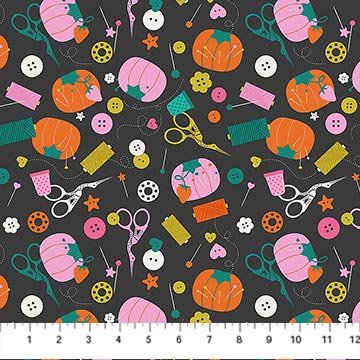 Bits And Bobs Notions Black 44"/45" Cotton Fabric Per Yard - Choice Fabrics91263-99