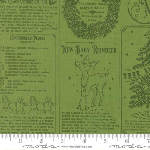 Holiday Cheer Mistletoe North Pole News 44"/45" Cotton Fabric Per Yard - Choice Fabrics20970-13
