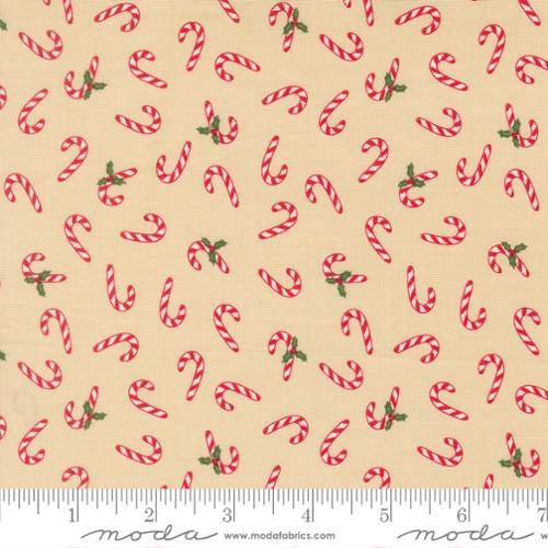 Holiday Cheer Natural Candy Cane Novelty 44"/45" Cotton Fabric Per Yard - Choice Fabrics20975-11