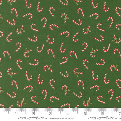 Holiday Cheer Evergreen Candy Cane Novelty 44"/45" Cotton Fabric Per Yard - Choice Fabrics20975-14