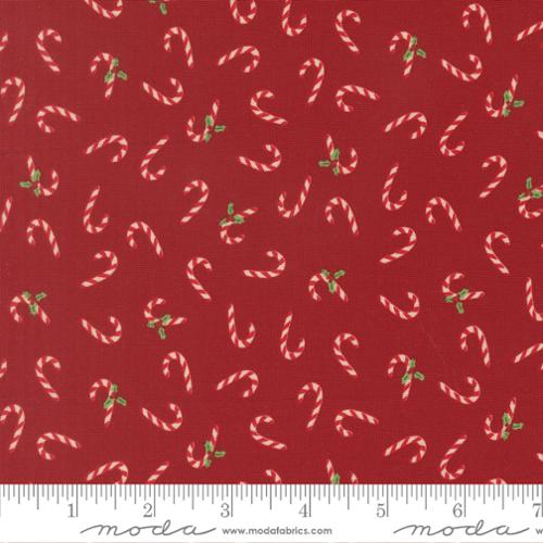 Holiday Cheer Cardinal Candy Cane Novelty 44"/45" Cotton Fabric Per Yard - Choice Fabrics20975-18