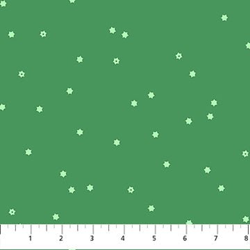 Green Stars Seasons Basics Cotton 44"/45" Fabric Per Yard - Choice Fabrics92016-72