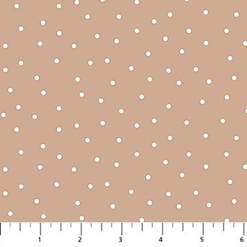 FIGO Fabric NEST Caramel Cotton 44"/45" Fabric Per Yard - Choice Fabrics92100-33