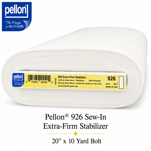 Pellon® 926 Sew-In Extra-Firm Stabilizer – 20" x 10 Yard Bolt – White - Choice FabricsDS926-B10