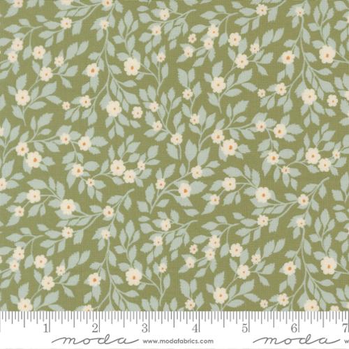 True Love Daydream Posies Fern Robins Egg 44"/45" Cotton Fabric Per Yard - Choice Fabrics5261-25