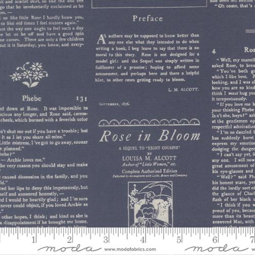 True Love Alcott Text Twilight 44"/45" Cotton Fabric Per Yard - Choice Fabrics5263-13