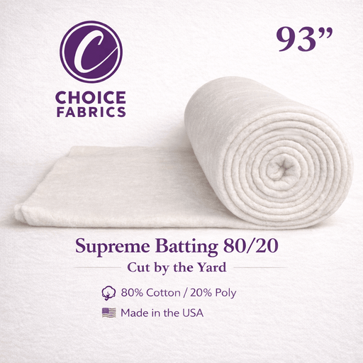 Supreme Batting 80/20 - 93" Wide - By the Yard - Choice FabricsCB-10000-001