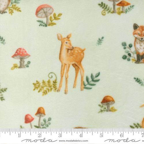 Effies Woods Cuddle Mint Nature Animals 44"/45" Fabric Per Yard - Choice Fabrics56011-14QC