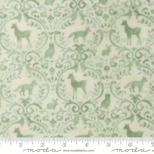 Effies Woods Cuddle Mint Woodland Animals 44"/45" Fabric Per Yard - Choice Fabrics56014-15QC