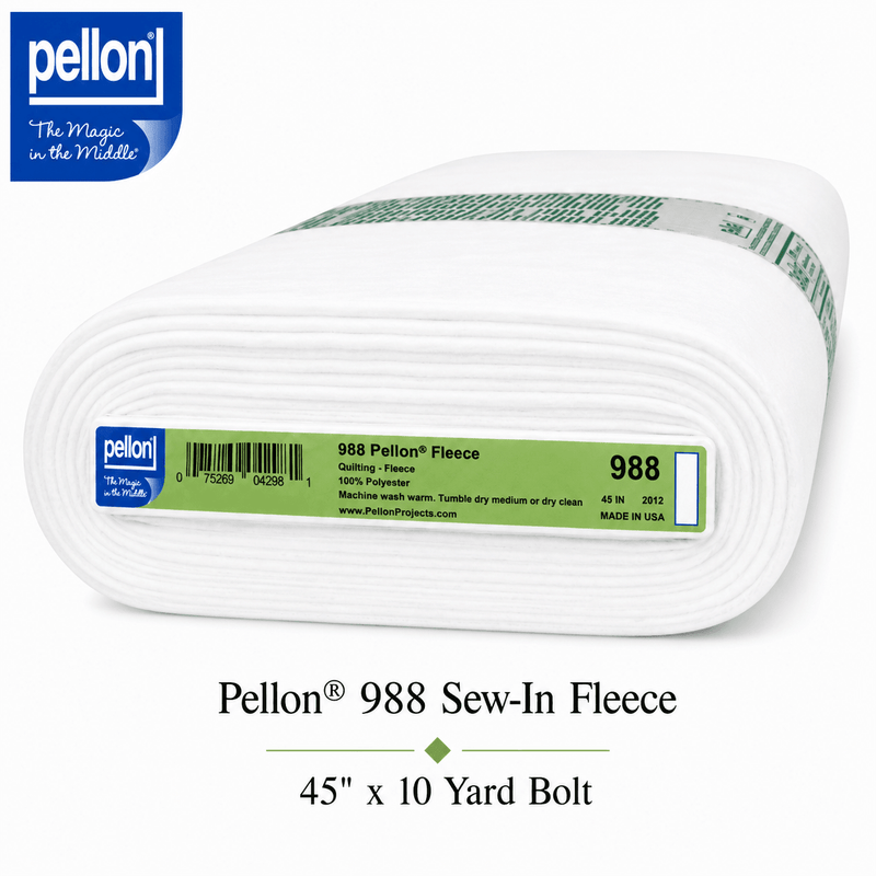 Pellon® 988 Sew-In Fleece – 45" x 10 Yard Bolt – White - Choice FabricsDS988-B10