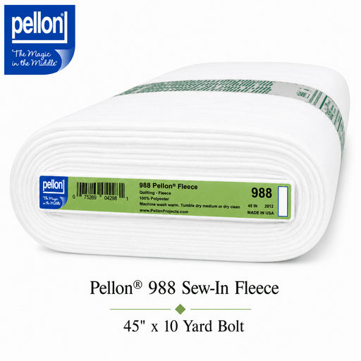 Pellon® 988 Sew-In Fleece – 45" x 10 Yard Bolt – White - Choice FabricsDS988-B10