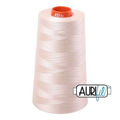 Aurifil 50wt Mako Cotton Embroidery Thread 6452yds - Light Sand