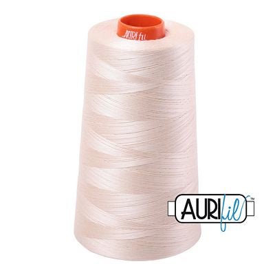 Aurifil 50wt Mako Cotton Embroidery Thread 6452yds - Light Sand - Choice FabricsA6050-2000