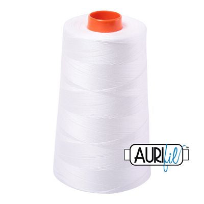 Aurifil 50wt Mako Cotton Embroidery Thread 6452yds - Natural White