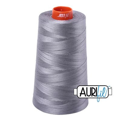 Aurifil 50wt Mako Cotton Embroidery Thread 6452yds - Grey