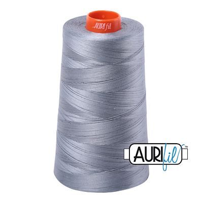 Aurifil 50wt Mako Cotton Embroidery Thread 6452yds - Light Blue Grey