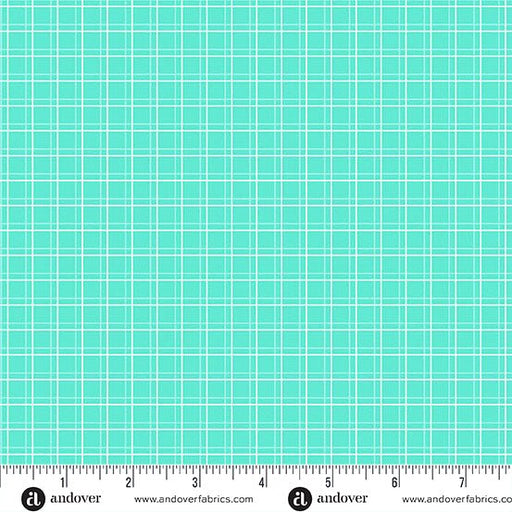 Aqua Parallel Play Color Pop Playground Cotton 44"/45" Fabric Per Yard - Choice FabricsA-1698-T
