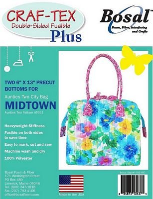 Bosal Craf-Tex Plus Midtown Bag Bottoms 6 x 13 in (2 Pack) - Choice FabricsBOS493-MID