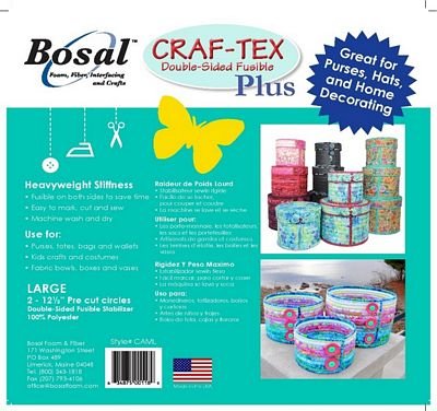 Bosal Craf-Tex Plus Bowl Bottoms - Large (2 Pack) - Choice FabricsBOSCAML