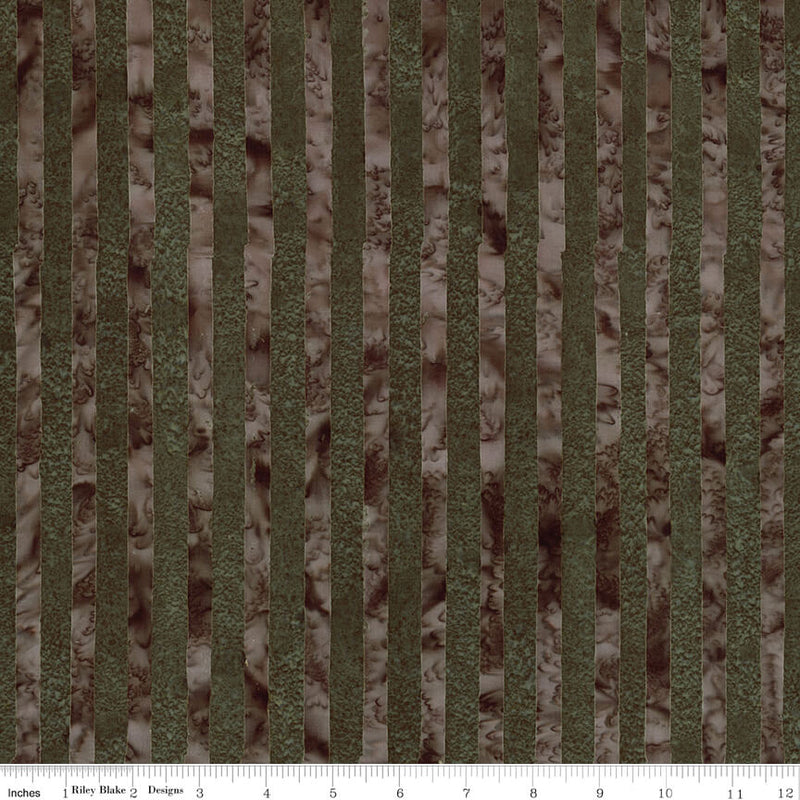 Elementals Batiks - Get in Line - Dark Vintage Green - Choice FabricsBT21300-328