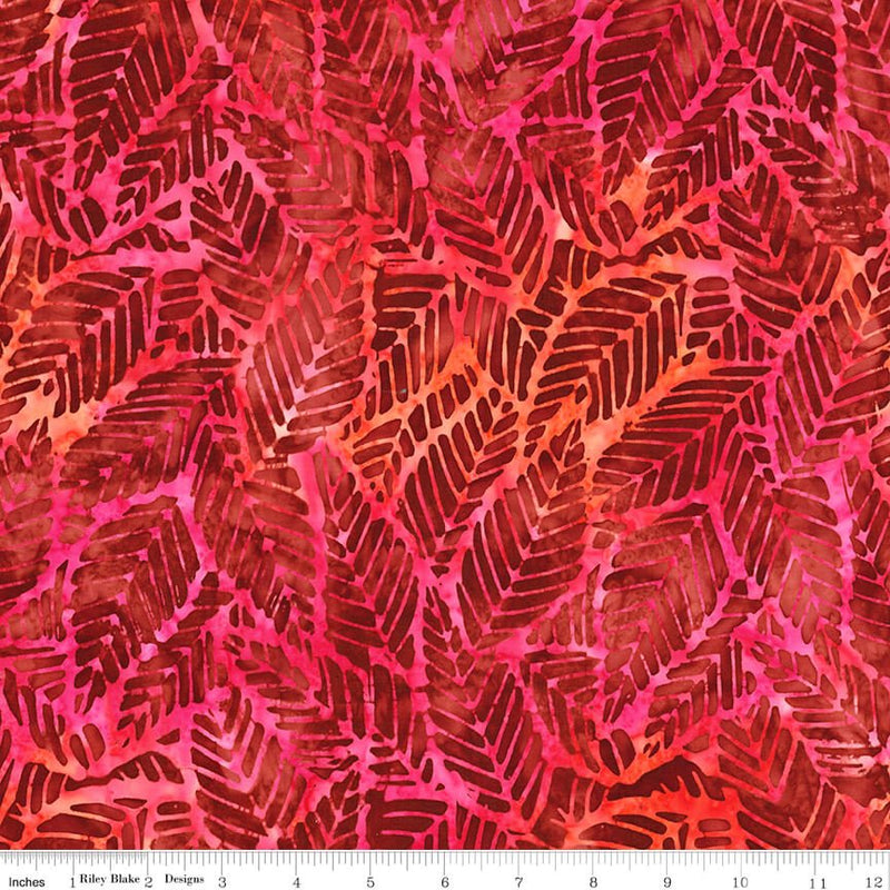 Expressions Batiks - Floral Reflections - Red Candy Riot (3 - Yard Pack) - Choice FabricsBT23185-224