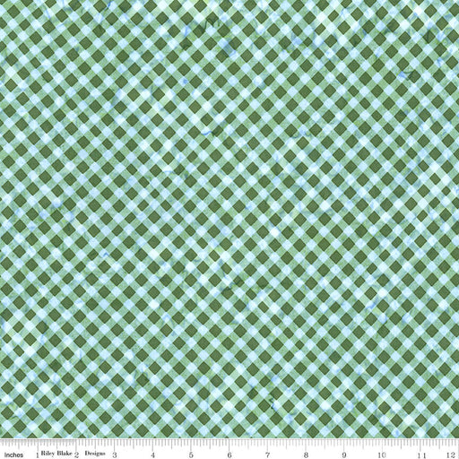 Expressions Batiks - Watercolor Daisies - Thyme (3 - Yard Pack) - Choice FabricsBT23245-324
