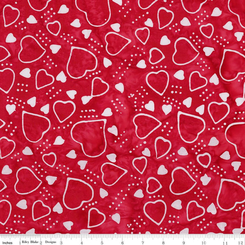 Love Punch Batiks - Hearts - Sassy - Choice FabricsBT23490-225