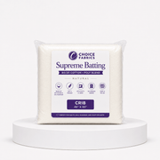 Supreme Batting - 80/20 Cotton/Poly Blend - Crib (46.5" x 60") - Choice FabricsBX-60365-001
