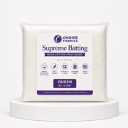Supreme Batting - 80/20 Cotton/Poly Blend - Queen (93" x 108") - Choice FabricsBX-60365-005