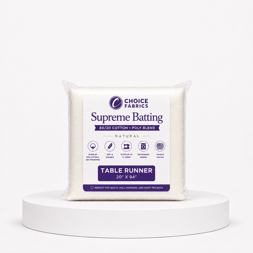 Supreme Batting - 80/20 Cotton/Poly Blend - Table Runner (20" x 94") - Choice FabricsBX-60365-014