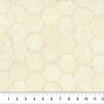 Banyan Rattan Hexies Neutral Cotton 44"/45" Fabric Per Yard - Choice Fabrics81700-30