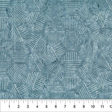Banyan Steel Blue Hexies Neutral Cotton 44"/45" Fabric Per Yard - Choice Fabrics81700-40