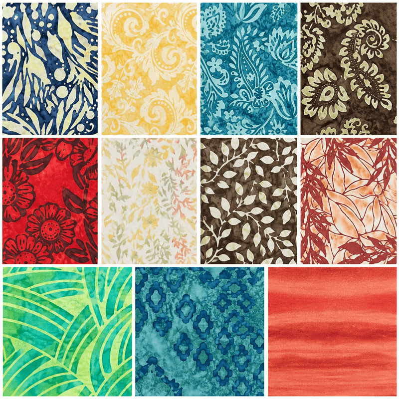 Expressions Batiks by Riley Blake - Charm Pack (42 Squares) - Choice FabricsEXPRESSIONS-5X5-1