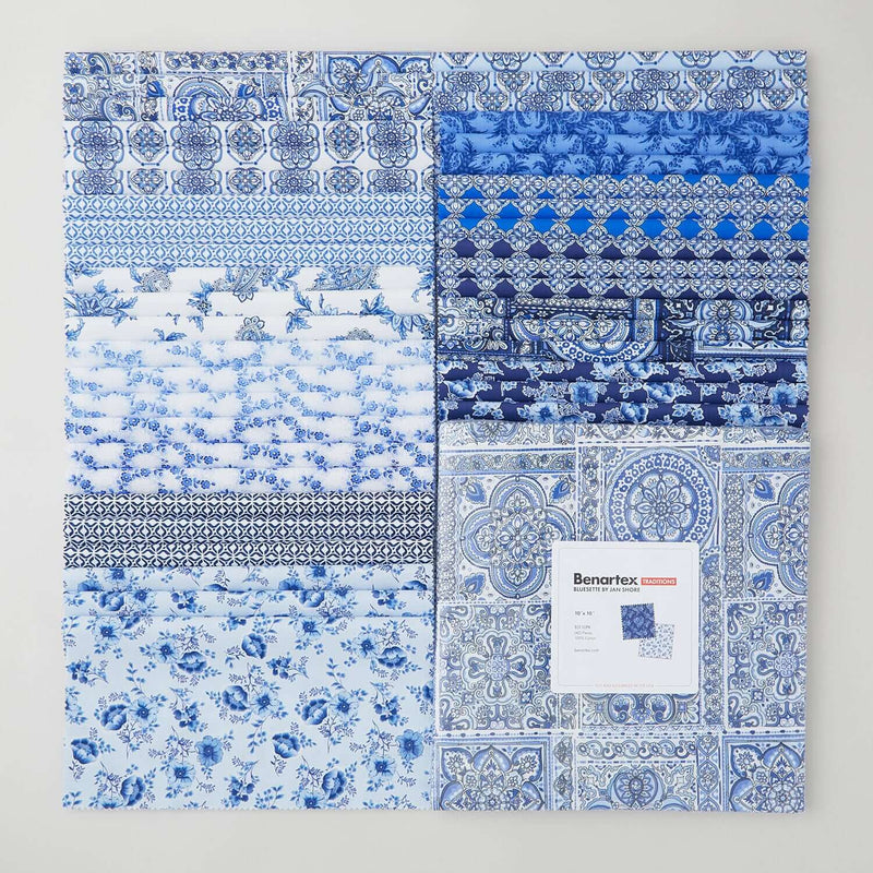 Bluesette by Benartex - 5" x 5" Charm Pack (42 Cuts) - Choice FabricsBLUESETTE-5X5