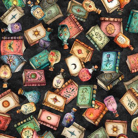 Black Books Toss Witchypoo Cotton 44"/45" Fabric Per Yard - Choice Fabrics2600-31939-J