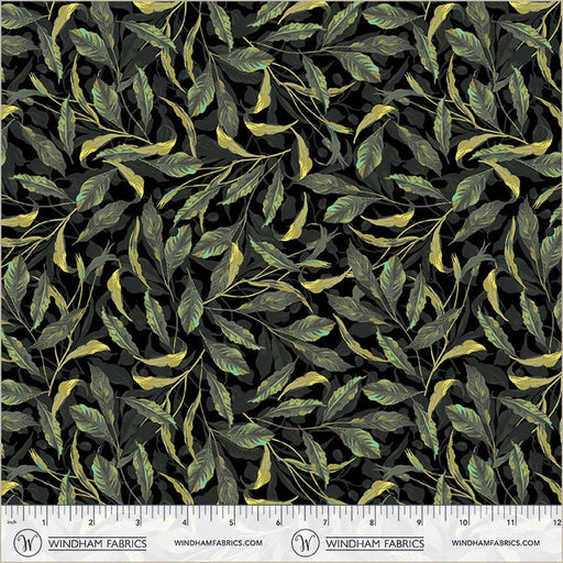 Black Greenery Midnight Blooms Cotton 44"/45" Fabric Per Yard - Choice Fabrics55073-1