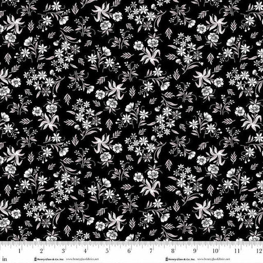 Black Nosegays Scarlet's Treasure 44"/45" Cotton Fabric Per Yard - Choice Fabrics3646-99