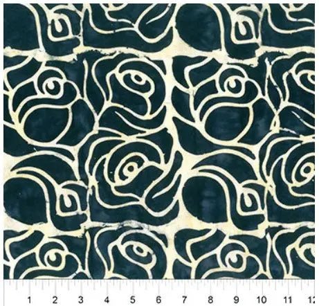 Black Roses Cotton Wideback Fabric per yard - Choice FabricsB83440-99