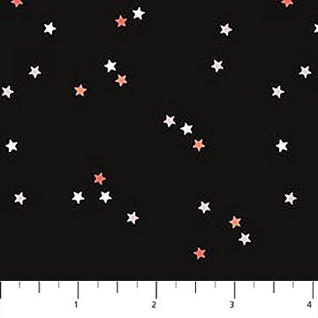 Black Stars Sweet Treats 44"/45" Cotton Fabric Per Yard - Choice Fabrics91258-99