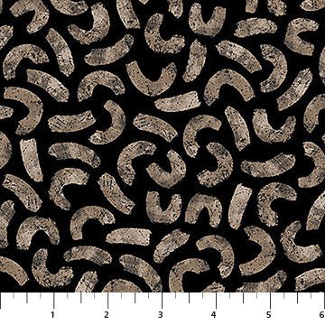 Black Strokes Soho Cotton 44"/45" Fabric Per Yard - Choice Fabrics10690-99