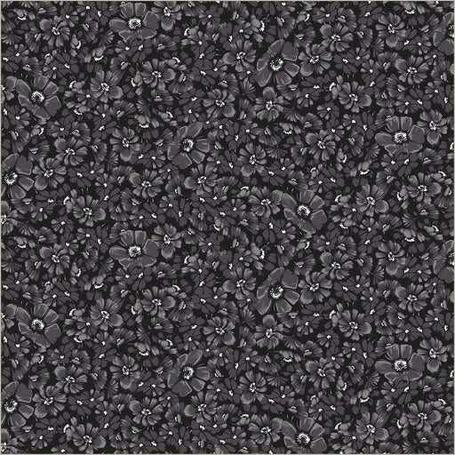 Black Verona Allegra Blooms Cotton 44/45 Fabric Per Yard - Choice Fabrics54911-1