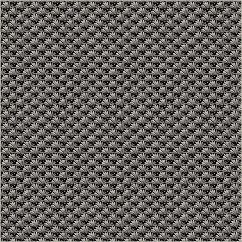 Black Verona Fanned Cotton 44/45 Fabric Per Yard - Choice Fabrics54914-1