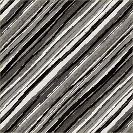 Black Verona Painted Stripe Cotton 44/45 Fabric Per Yard - Choice Fabrics54913-1