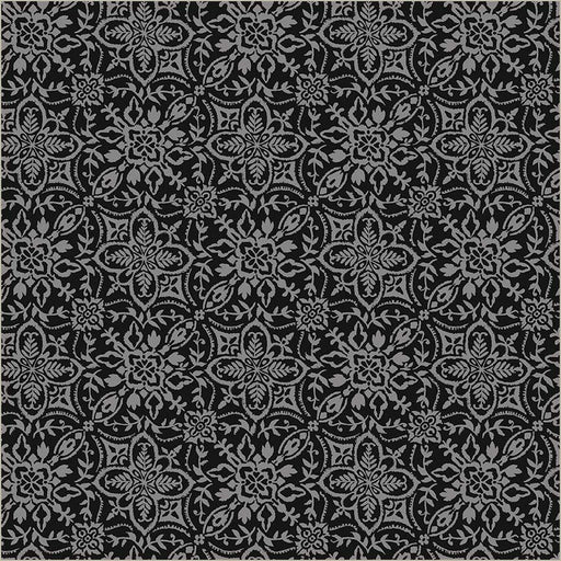 Black Verona Tiling Cotton 44/45 Fabric Per Yard - Choice Fabrics54909-1