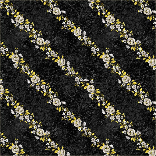 Black Verona Verita Vine Cotton 44/45 Fabric Per Yard - Choice Fabrics54910-1