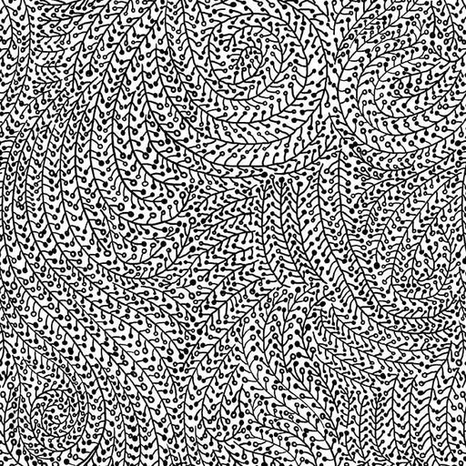 Black Vine Maze Cotton Wideback Fabric Per Yard - Choice FabricsWBX6774-BLAC-D