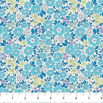 Blue Meadow Pocket Posies Cotton 44"/45" Fabric Per Yard - Choice Fabrics91195-40