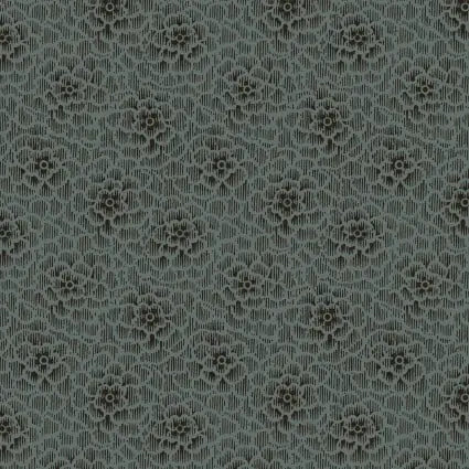 Blue Navy Chrysanthemum Cotton 43"/44" Fabric Per Yard - Choice FabricsMAS10445-N