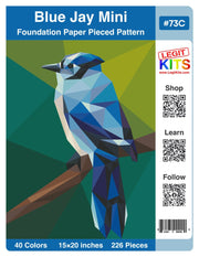 Blue Jay Mini Pattern (CONFETTI) - Choice FabricsPT063C