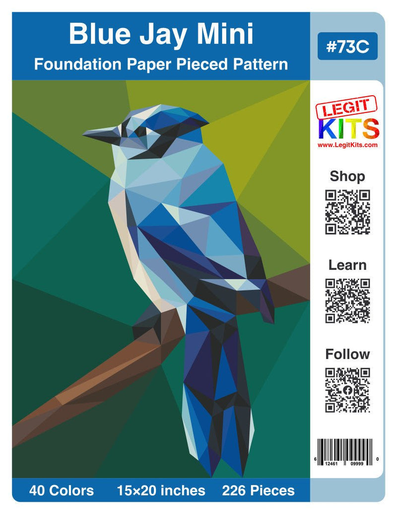 Blue Jay Mini Pattern (CONFETTI) - Choice FabricsPT063C